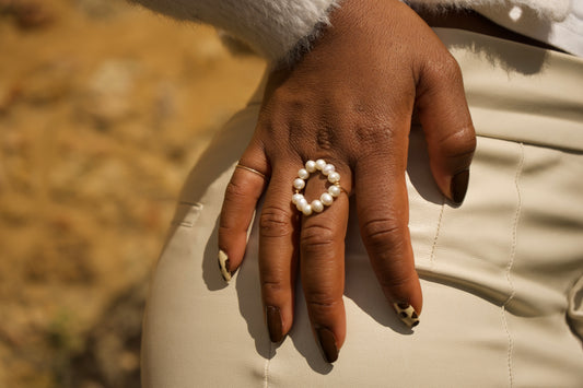 Alba bague en perles