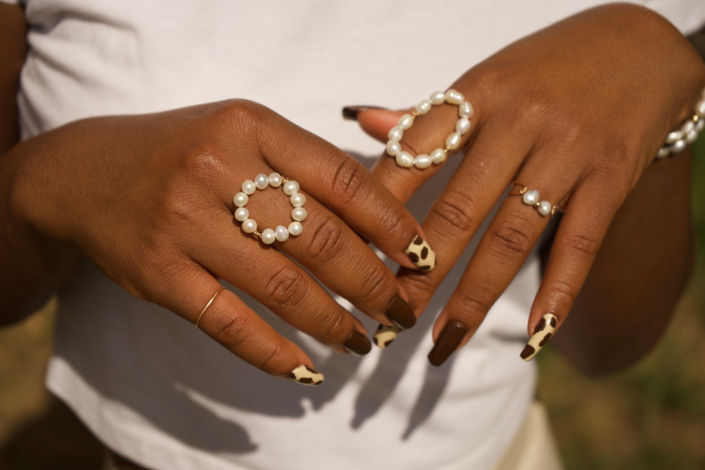 Alba bague en perles